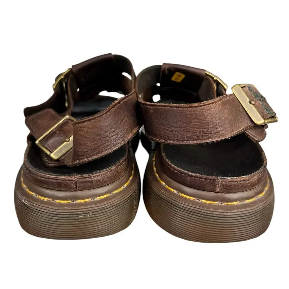 Dr. Marten’s Men’s Flash Brown Leather Fishermans Sandals Size US 13